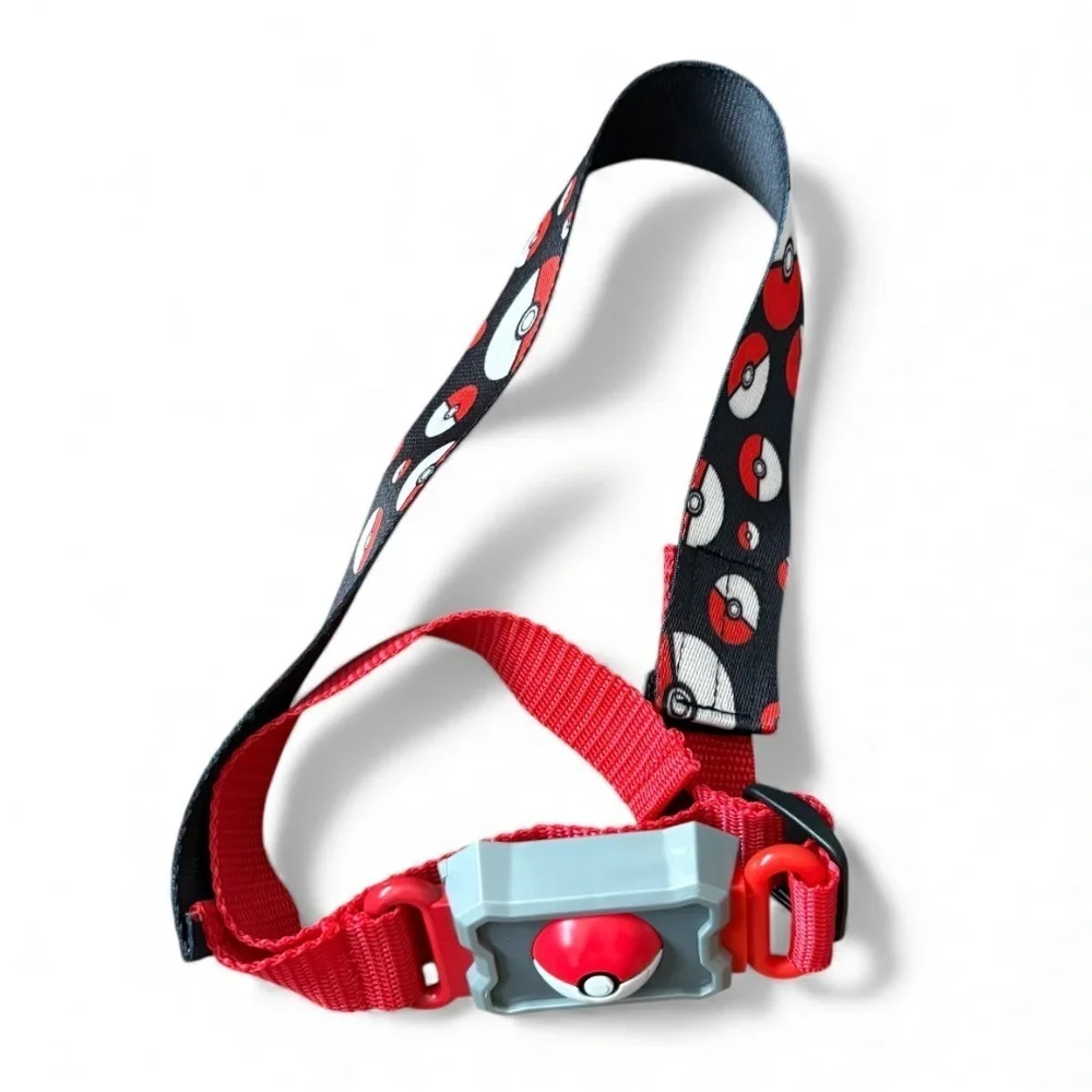 Vintage Pokemon Clip and Go Adjustable Belt Kids Black Red